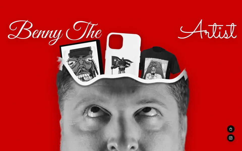 Site built with VantaPay: bennytheartist.com